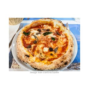 Napoli (tomate, mozzarella, câpres, anchois, olives)