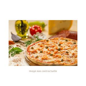 Pizza Salmone (tomate, mozzarella,capres & saumon fumé)